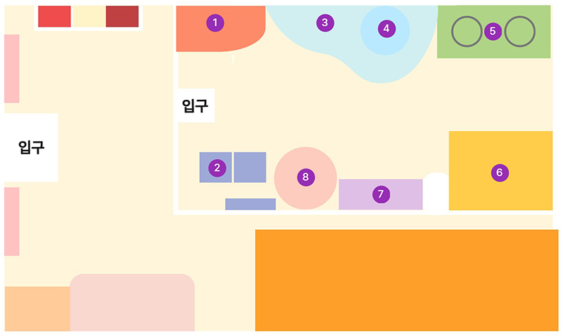 판암점 놀이체험실 안내도