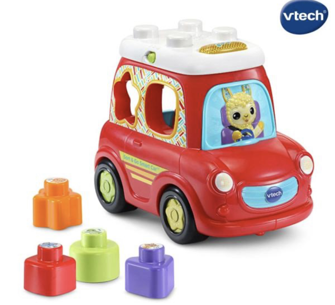 빨간 도형끼우기 자동차