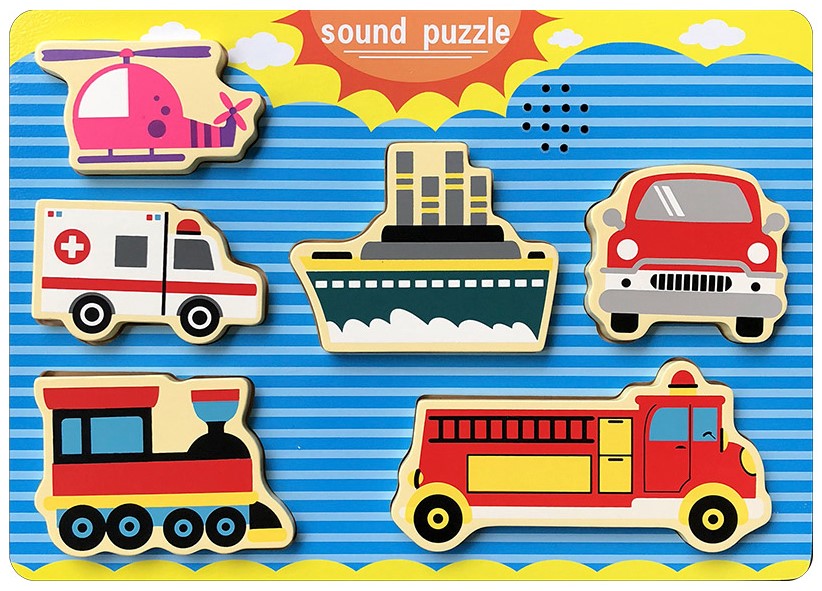 튼튼 사운드 입체퍼즐 - 탈것