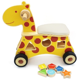 (대형) 기린 블록 자동차