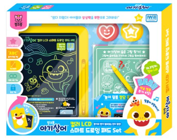 컬러 LCD 스마트 드로잉 패드 세트 - 아기상어