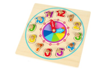 우든 시계 꼭지 판퍼즐