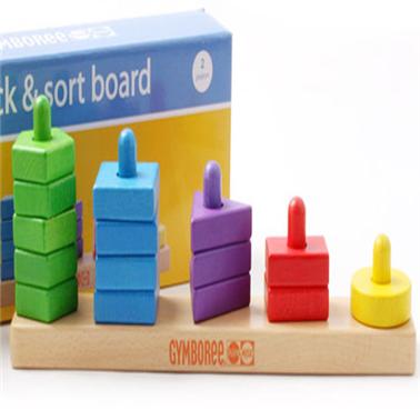 짐보리 원목 쌓기놀이