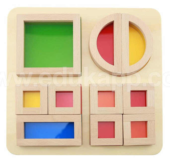 원목 무지개 퍼즐블록