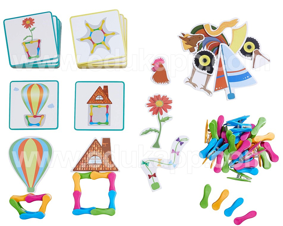 창의력 집게 연결놀이